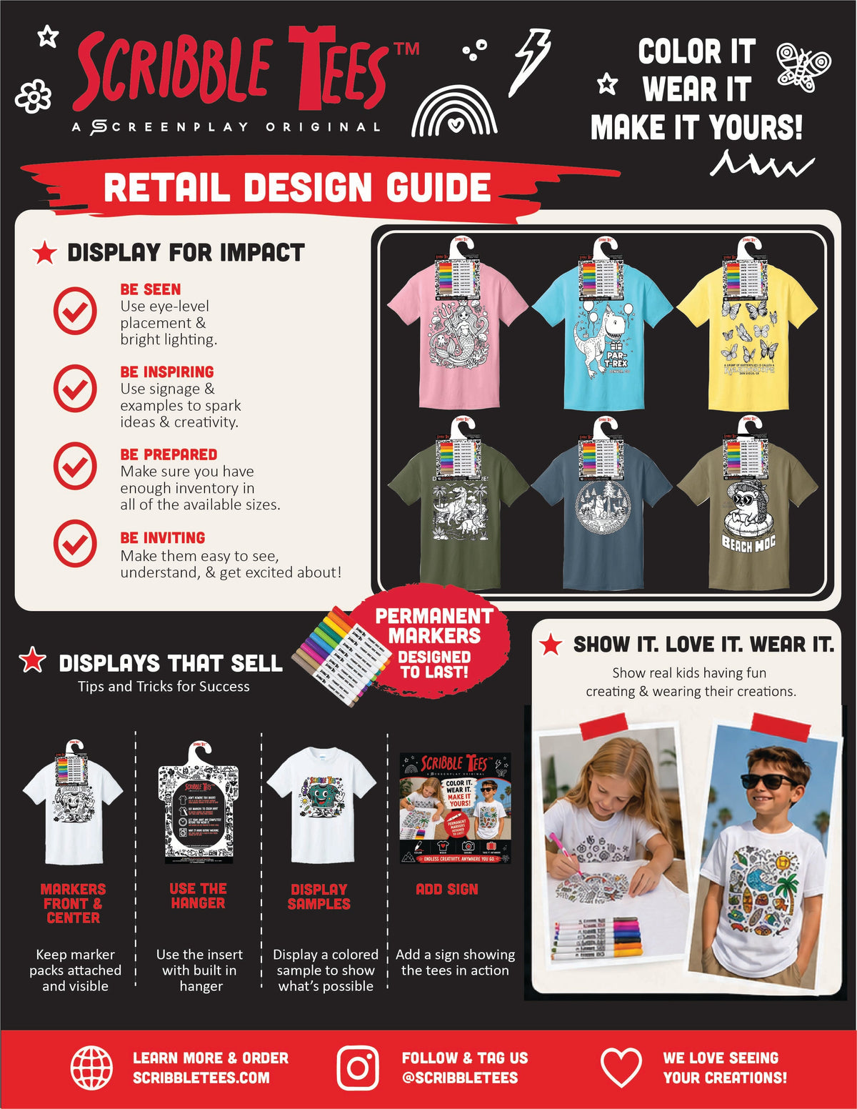 Retail Display Tips: How to Merchandise Scribble Tees for Maximum Sales